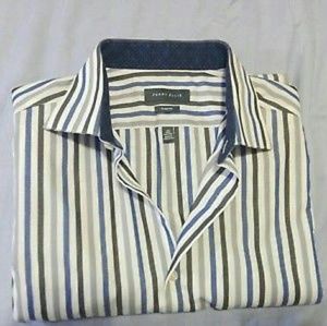 Perry Ellis Slim Fit Long Sleeve Button Shirt